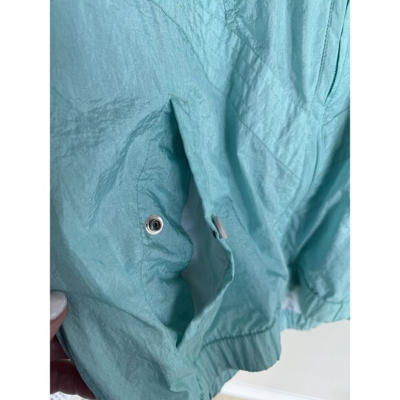 VINTAGE 80s 90s Windbreaker Jacket Light Blue Size Small Pacific Trail - Picture 4 of 8